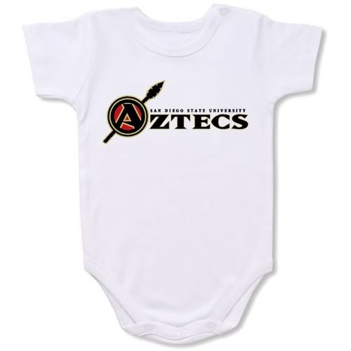San Diego State Aztecs Baby Bodysuit Creeper #01
